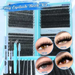 640 Pcs 10-16mm DIY Lash Extension Set. 10D-100D Mixed Density. Includes Glue & Tweezers. Natural, Soft & Lightweight, Faux-Fur Texture. Cat-Eye 3D Layered Dramatic Effect, Eye-Enhancing. Beginner-Friendly for Daily/Outdoor/Festival Use.