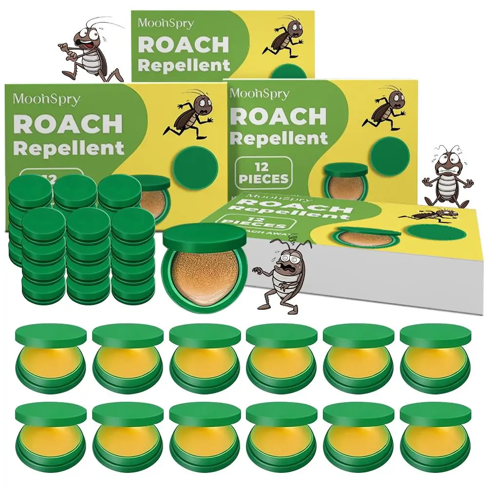 MoonSpry Roach Control Solution Kit - Powerful Cockroach Gel Bait, Rodent Repellent Pouches, Multi-Surface Microfiber Floor Mop for Indoor Outdoor Pest, Insect, Cockroach Management Needs, Cockroach Repellent Cockroaches
