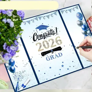 Handwritten Guest Book Graduation Season Signature Album 2026 Personalized Party Small Gift Message Book, Perfect Souvenir Item, Fill Blank Journal