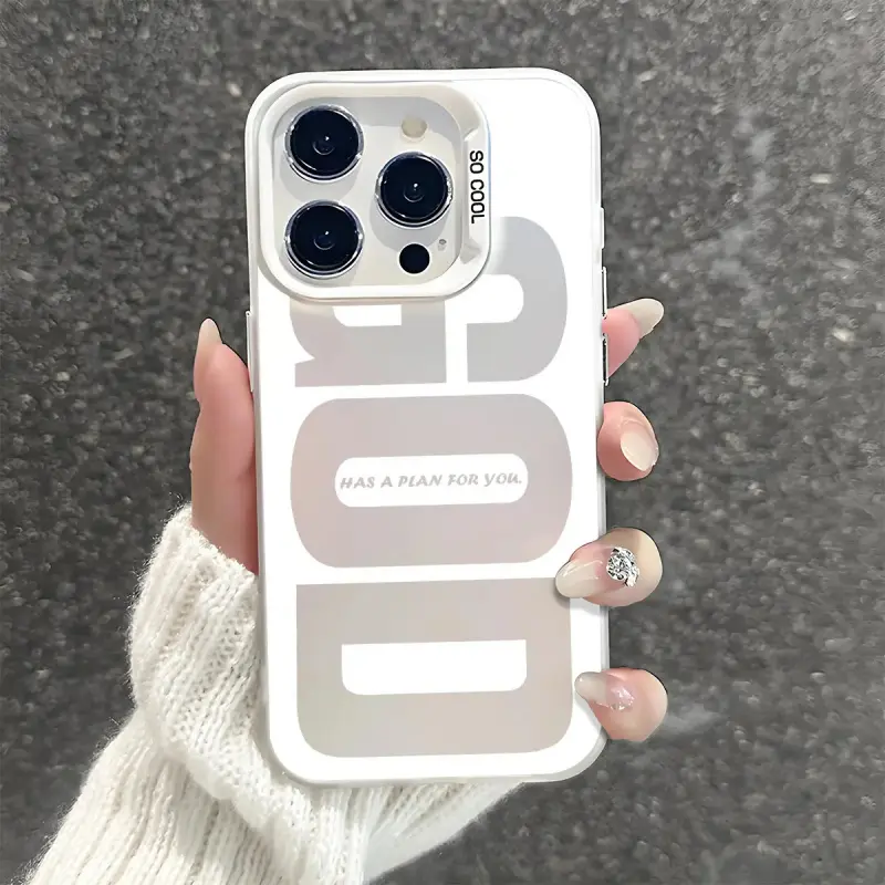 TPU MagSafe Compatible Protective Phone Case for iPhone 11-17 Pro, Pro Max, Plus, Air - Unique "God Has A Plan for You" Print, Shockproof Drop Protection, Soft Cover anti-fall fashionable