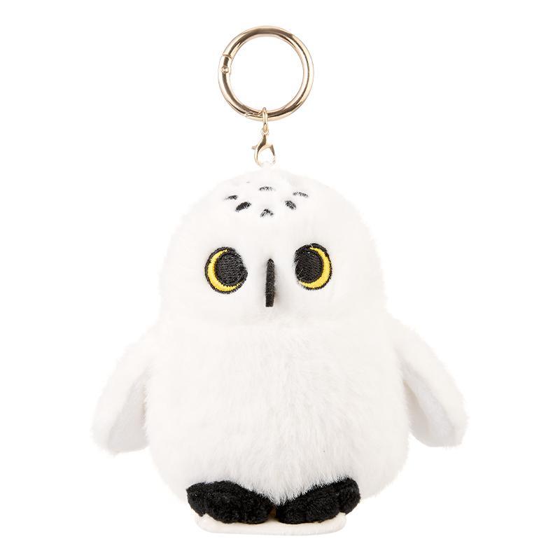 Harry Potter Unisex Owl Form Soft Plush Keychain - 5in Magnetic Stuffed Pendant, Easy Attach for Bags, Cute Collectible Gift for Fans, Ideal for Kids’ Birthdays