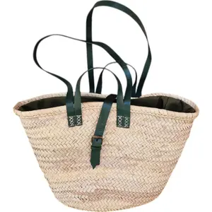 Straw Bag, Straw Basket, Beach Bag, Handmade Bag, Moroccan Bag, Moroccan Basket, Shoulder Bag, French Basket, Summer Bag