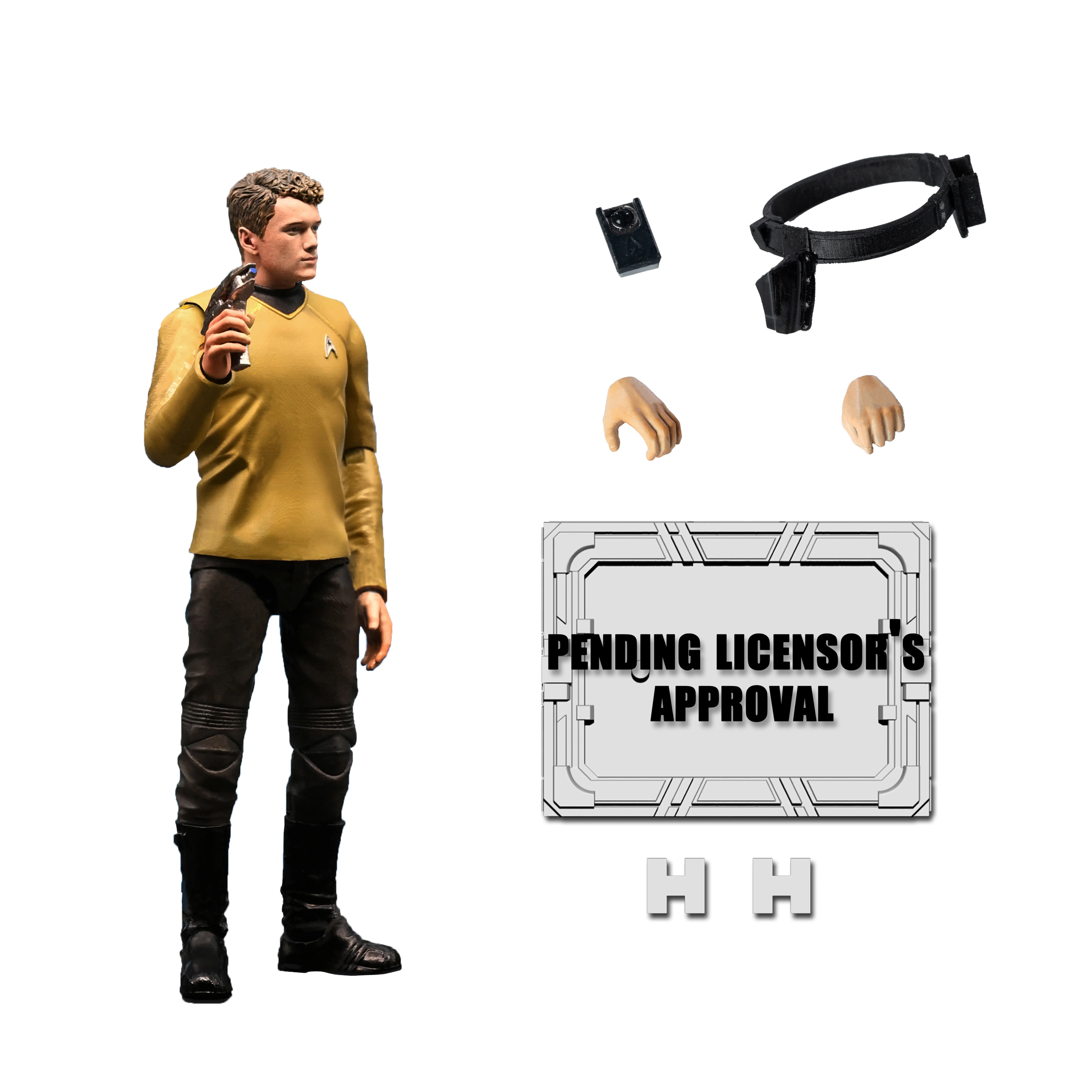 HIYA Exquisite Mini Series 1/18 Scale 4 Inch STAR TREK 2009 Chekov Action Figure