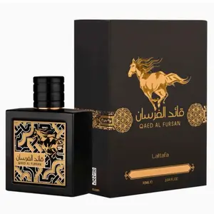Lattafa Qaed Al Fursan for Unisex Eau de Parfum Spray, 3 Ounce