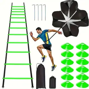 1Set Football Soccer Training Equipment Fitness Speed Training Resistant Parachute Chute Running Umbrella Does not apply
