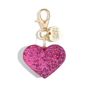 Ahh!-larm Bling Heart Alarm (pink) with 115 dB, LED Safety Light & Bag/Keychain Charm
