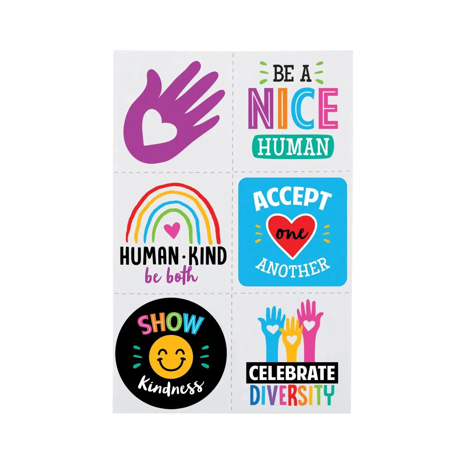Bulk 72 Pc. Humankind & Diversity Temporary Tattoos - 72 Pc. Bulk 72 Pc. Humankind & Diversity Temporary Tattoos - 72 Pc.