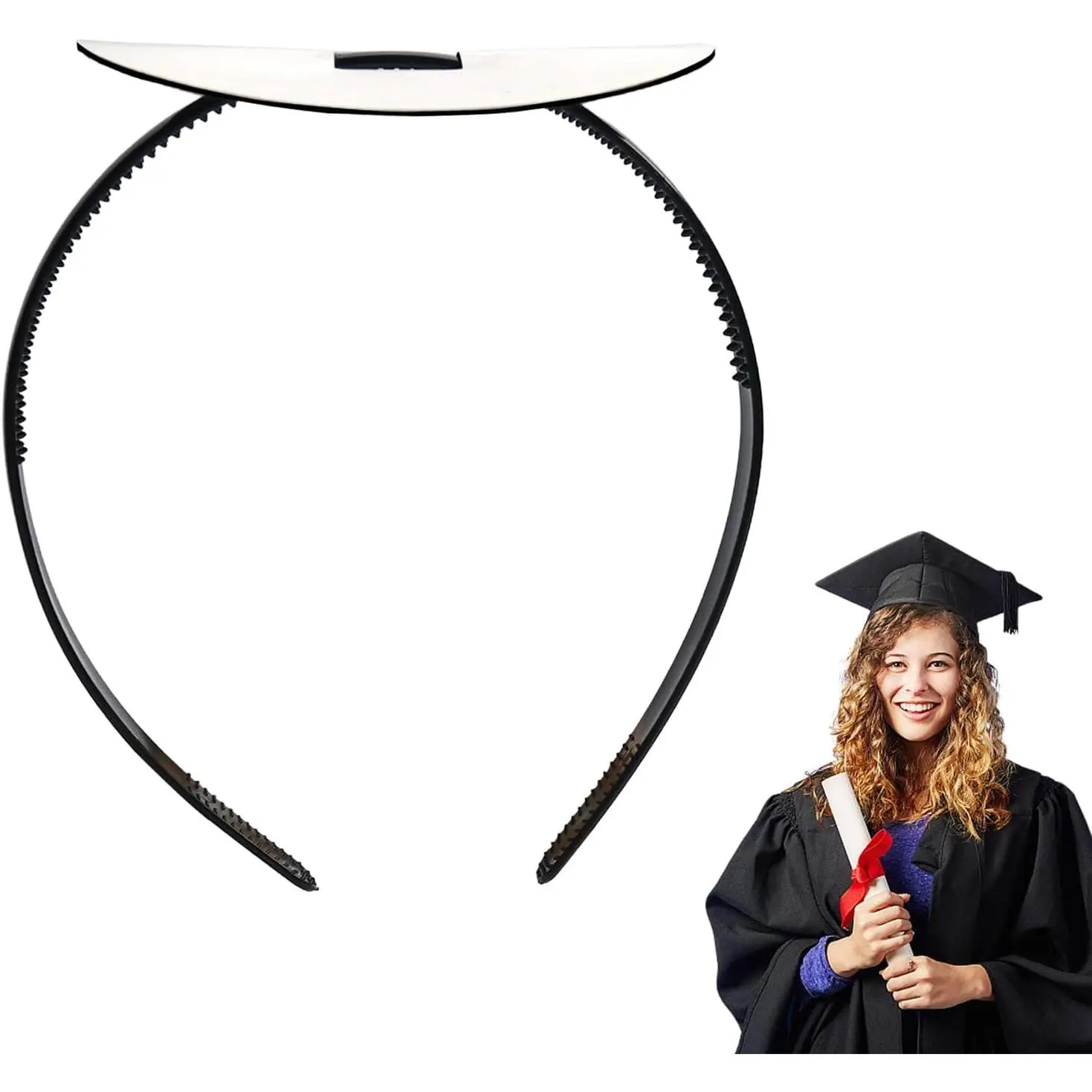 Graduation Cap Secure Headband, Upgrade Grad Cap Headband