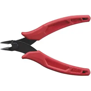 D275-5 Diagonal Flush Cutters, Made in USA, Micro Wire and Compact Zip Tie Cutter, Ultra-Slim Precision for Work in Confined Areas, 5-Inch