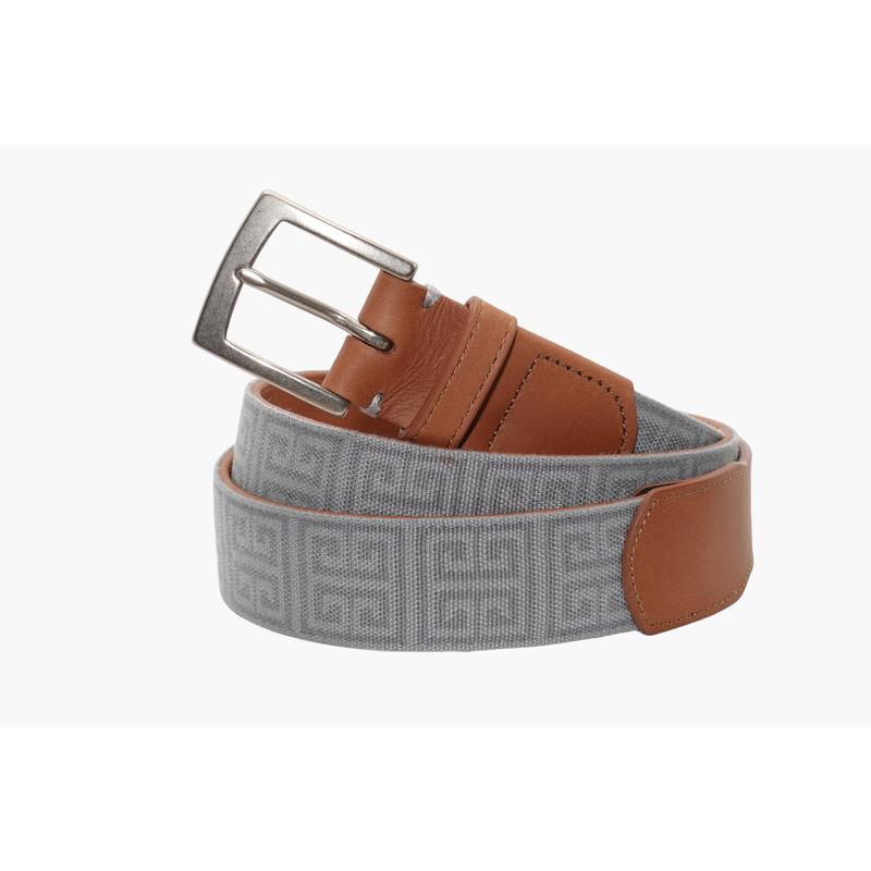 Palm Beach Woven Belt - Grey/Pewter