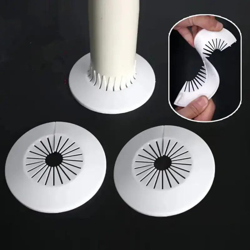 2Pcs Pipe Decorative Cover, Pipe Cover Ugly Cover, Decorative Circle, Fire Cover Cover, Ugly Cover Sealed Water Pipe Pipeline Shielding, Air Conditioning Plugging Hole Patch Cover