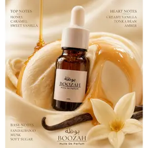 Boozah Middle Eastern Perfume Oil - Alcohol Free -Vanilla Ice Cream, Warm Caramel Drizzle Long Lasting Concentrate Fragrances