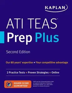 USED-Ati Teas Prep Plus: 2 Practice Tests + Proven Strategies + Online by Kaplan Nursing (Paperback)