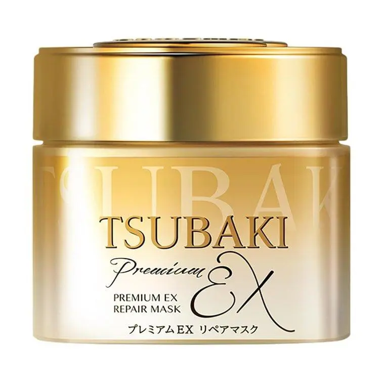 TSUBAKI Premium EX Intensive Repair Hair Mask - Deep Conditioning Haircare with Hydrolyzed Conchiolin Protein, 180g, 180 G, Nourishing, Alcohol, Ci 17200, Hydrogenated Rapeseed Alcohol, Textured, Deep Repair, Fragranced, Protein Blend, Weekly Use, Ammoniu