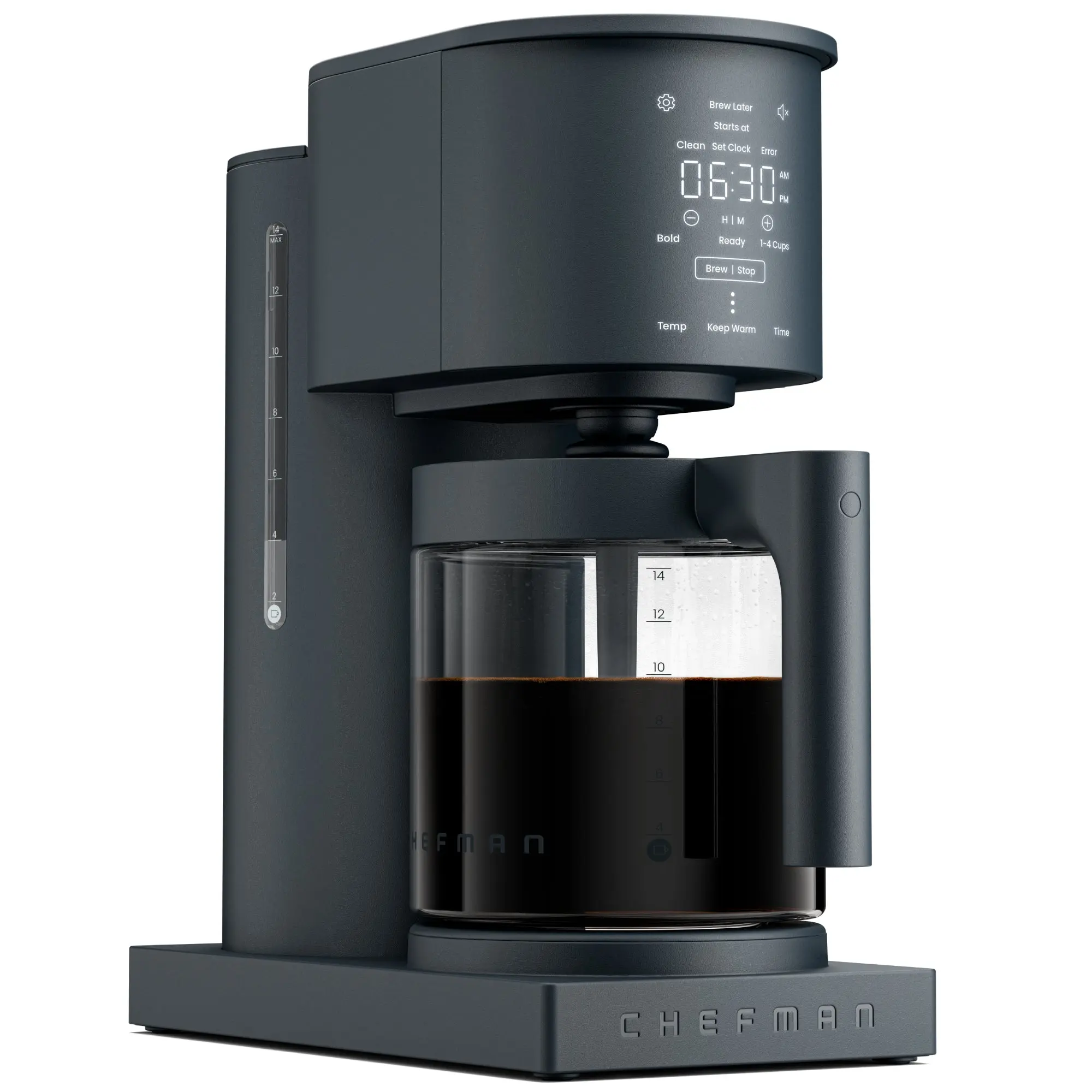 Caffeinator 14-Cup Programmable Coffee Maker - Midnight