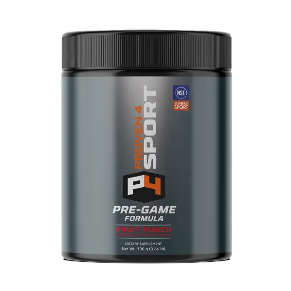 Proven4 Sport Pre Workout Powder  NSF Certified for sport Fruit Punch 30 servings pre-workout supplement energy boost sport fitness fitness supplement enhance energy