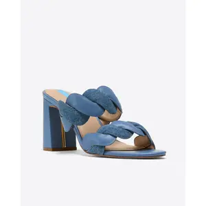Dolly Heel Sandal in Chambray