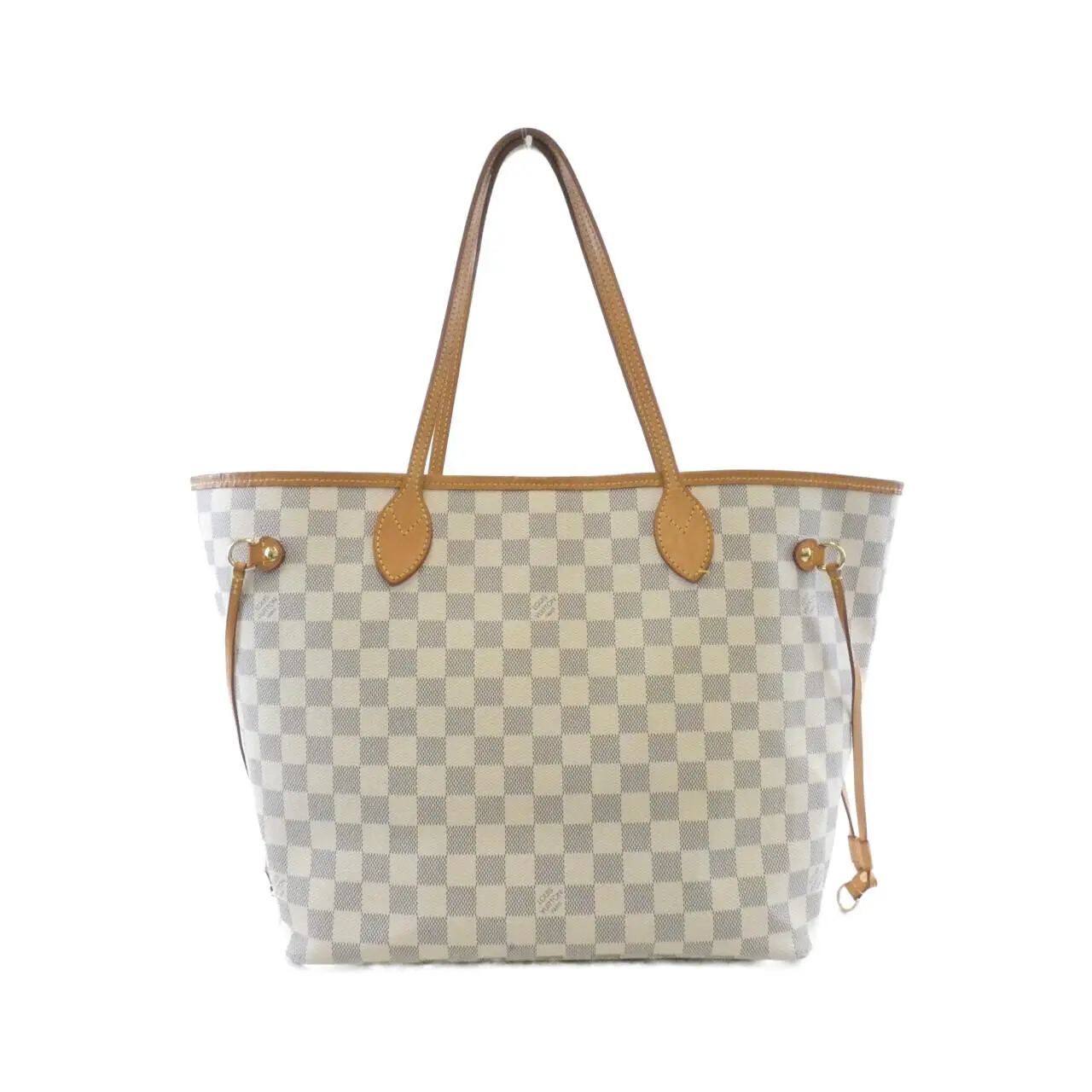 Pre-owned Louis Vuitton Canvas Tote Bags Neverfull Damier Azur Tote Bag