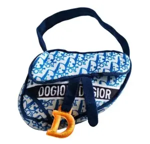 Dogior Saddle Bag Trend Parody Purse Dog Toy for Small Dogs