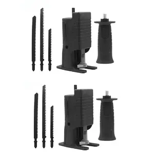 Drill modification for electric saw; woodworking curved saw; handheld drill conversion to electric saw; variable oscillating saw; conversion head