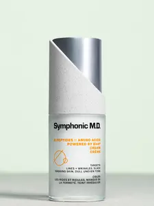 Symphonic M.D. 6 Peptides Amino Acids Powered by BioA3 Targets Lines Wrinkles Slack Sagging Skin Dull Uneven Tone Anti-Inflammatory Formula