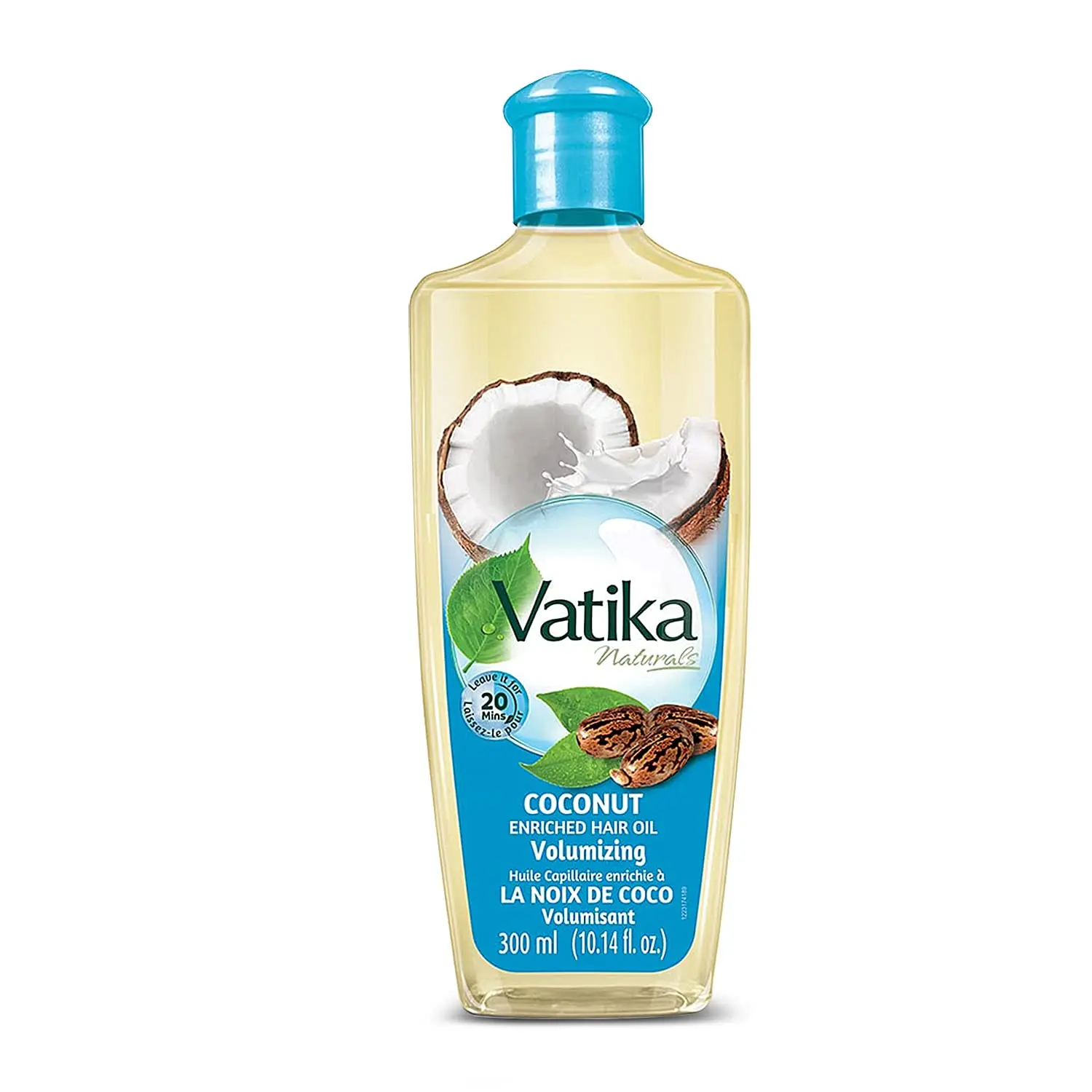 Dabur Vatika Naturals Enriched Coconut Hair Oil (300ml ) 10.14 fl oz - Nourishing Formula for Healthy Scalp, Soft, Manageable and Silky Tresses