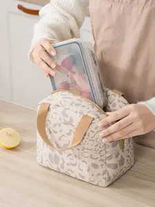 Single Pack Handheld Lunch Bag, Thickened Picnic Bag, Outdoor Lunch Box Organizer, Portable Bento Container, Reusable Food Storage Pouch