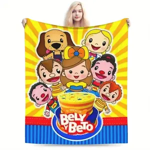 Bely and Beto Flannel Blanket, Warm Blanket Nap Blanket Air Conditioning Blanket Skin-friendly Lightweight Multipurpose Blanket - Travel Sofa Bed Office Home Decor Birthday Gift Blanket Suitable for All Seasons
