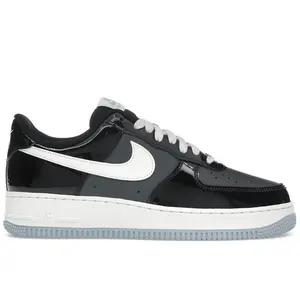 Nike Men's Air Force 1 Low Black Iron Grey Patent, from StockX