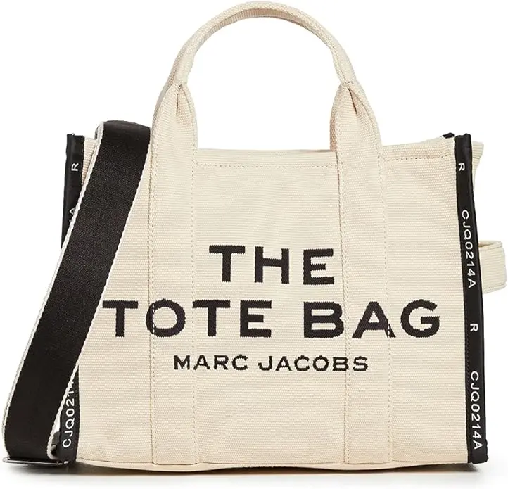 Women's Marc Jacobs The Jacquard Medium Tote Bag - Warm Sand M0017027-263, Jacquard Weave, Adjustable Strap, Zip + Slips Pockets, Crossbody Bags Compatible, Switch Carry Modes, Top Zipper