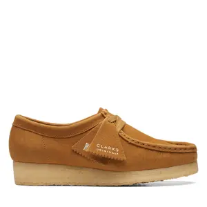 Clarks Wallabee 26169923 Womens Brown Oxfords & Lace Ups Casual Shoes