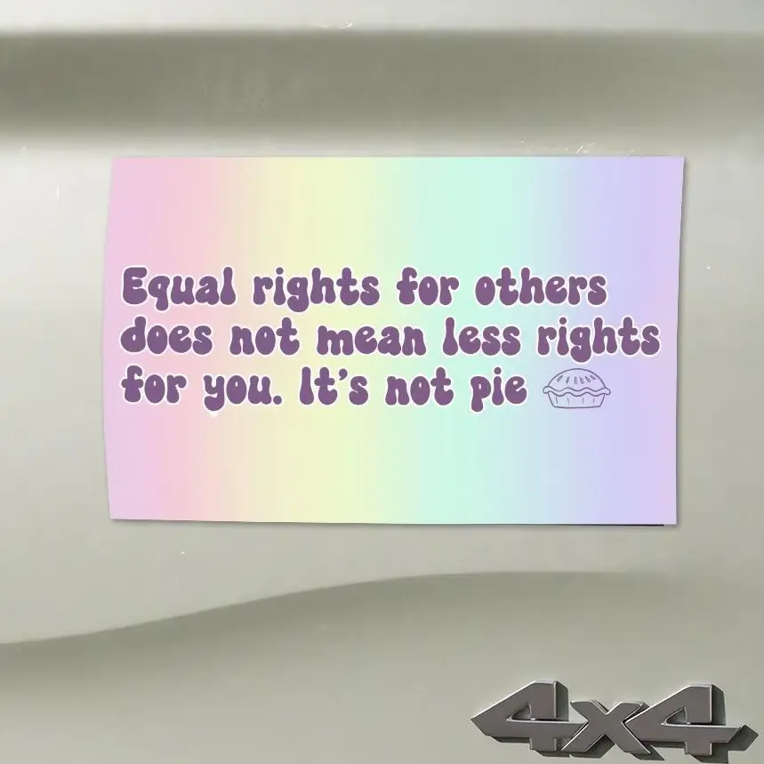 Feminist Bumper Magnet, Equal Rights Bumper Sticker, Leftist Tiktok Car Magnet, Cute Car Stickers, Ruth Bader Ginsburg Magnetic Car Magnet, Funny Bumper Sticker, Cute Car Stickers, Car Magnet.