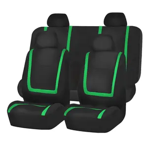 Unique Flat Cloth Seat Covers - Full Set Green