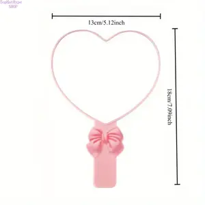 Cute Bow Design Handheld Makeup Mirror, INS Style Portable Travel Vanity Mirror with Handle, Minimalist Compact Mirror Perfect for Student Dorm Use, Home Beauty, Travel, Daily Makeup & Outdoor Touch Ups