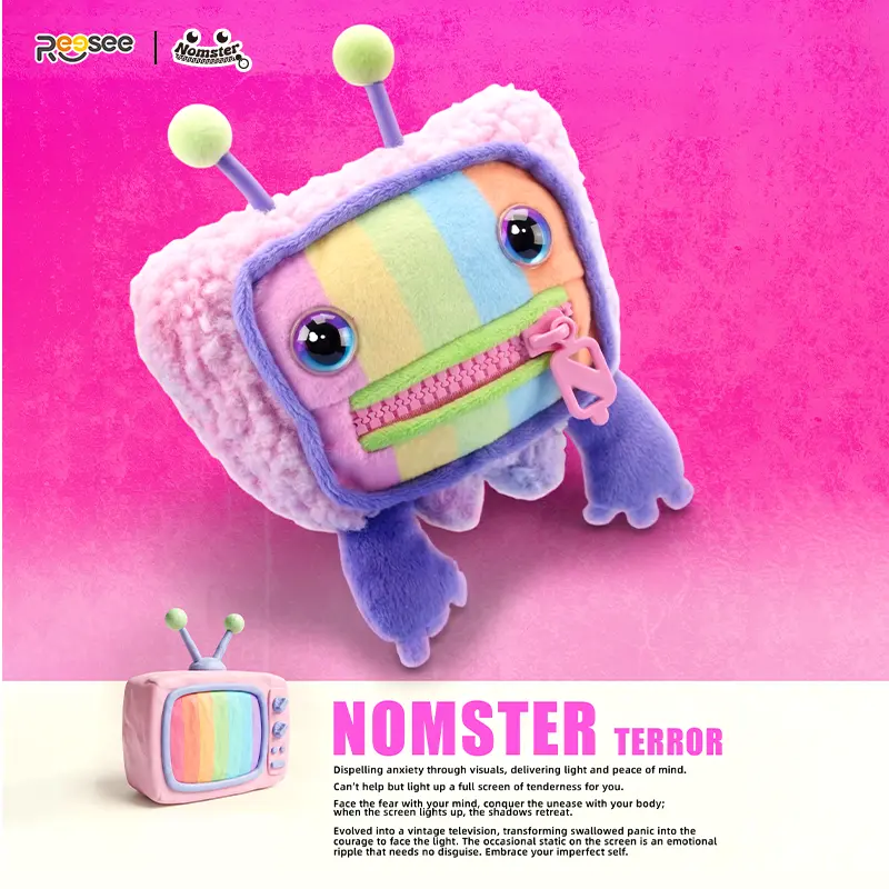 Nomster, Retro Appliances Series Plush Blind Box Keychain, 6 Vintage Appliances + 1 Secret, Pull Zipper to Express Mood, Perfect Gift for Collectors