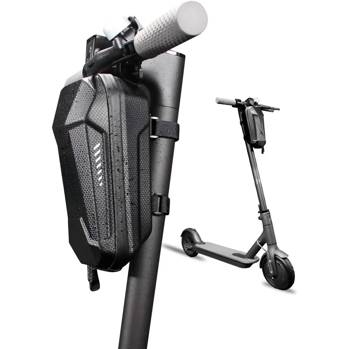 Universal Scooter Bag, EVA Scooter Handlebar Bag, Waterproof Scooters Front Bags for Carrying Charger Tools Repair Tools/Large Capacity/Portable (2L)