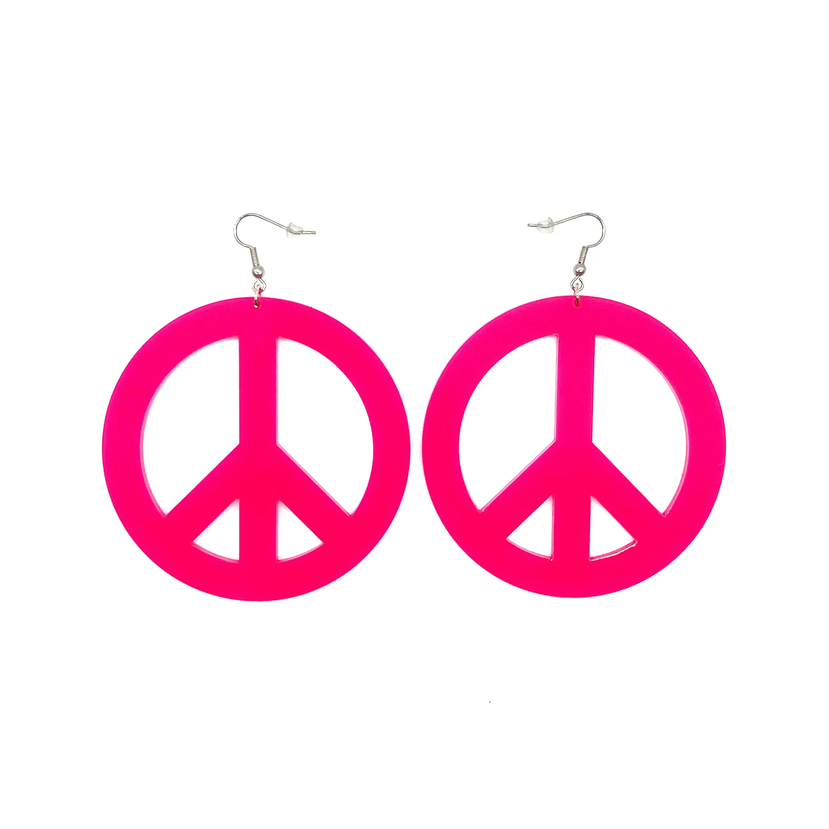 XL Peace Sign Earrings