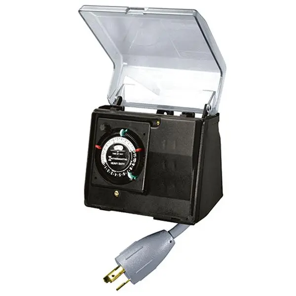Intermatic P1131 Heavy-Duty 120V Portable Outdoor Timer - Compatible with Sports, Aquatic Fitness Equipment