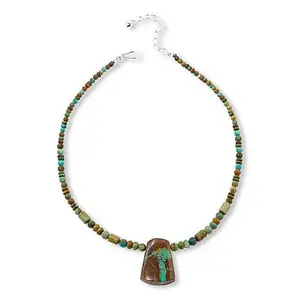 Mine Finds by Jay King Yellow Seven Multicolor Turquoise 18" Necklace