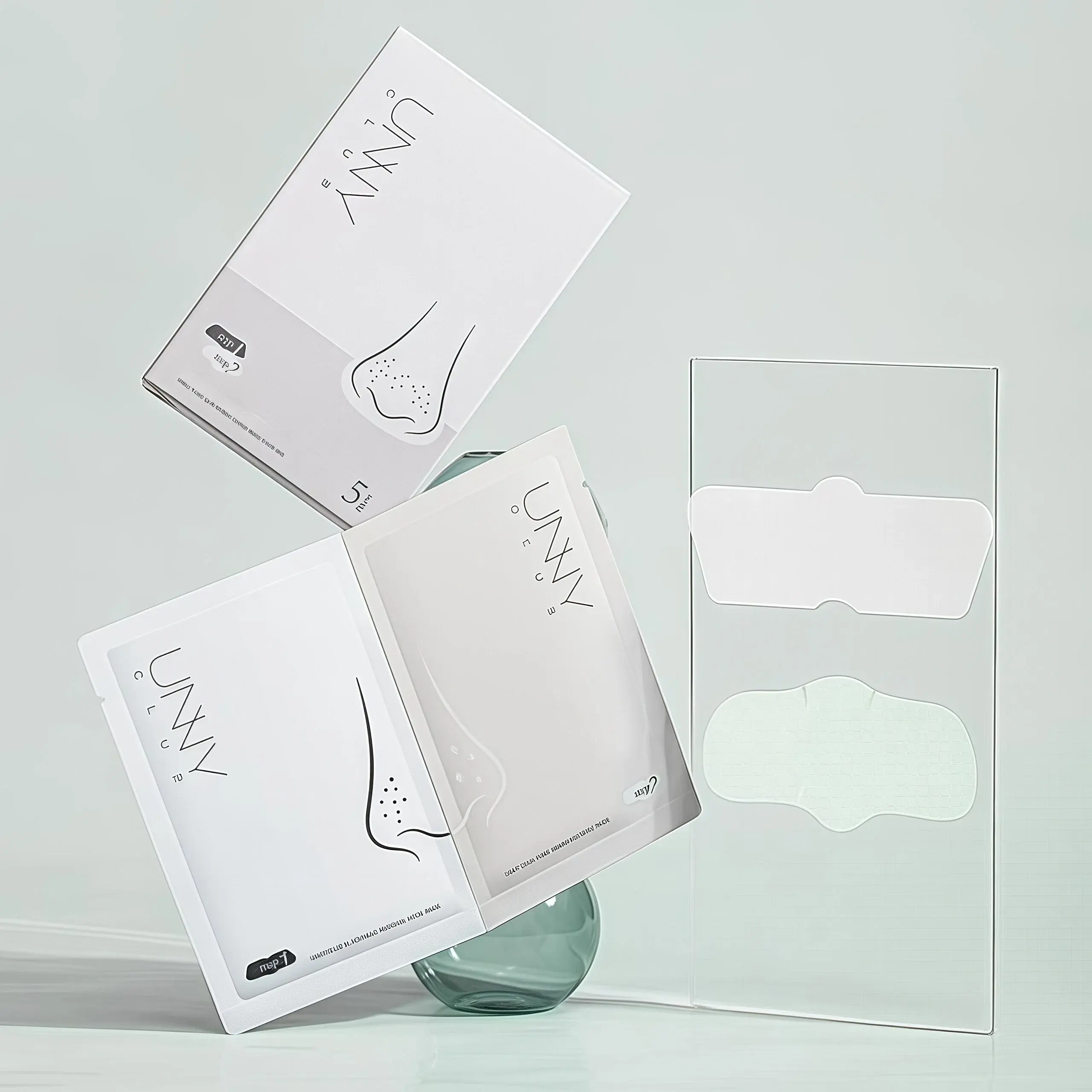 UNNY CLUB Blackhead Clear Nose Pack Set | 3-Step System for Deep Extraction & Pore Care, Infused with Tetrahydropiperine, Ideal for Acne-Prone Skin