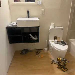 White Rectangular Ceramic Vessel Sink HW1125