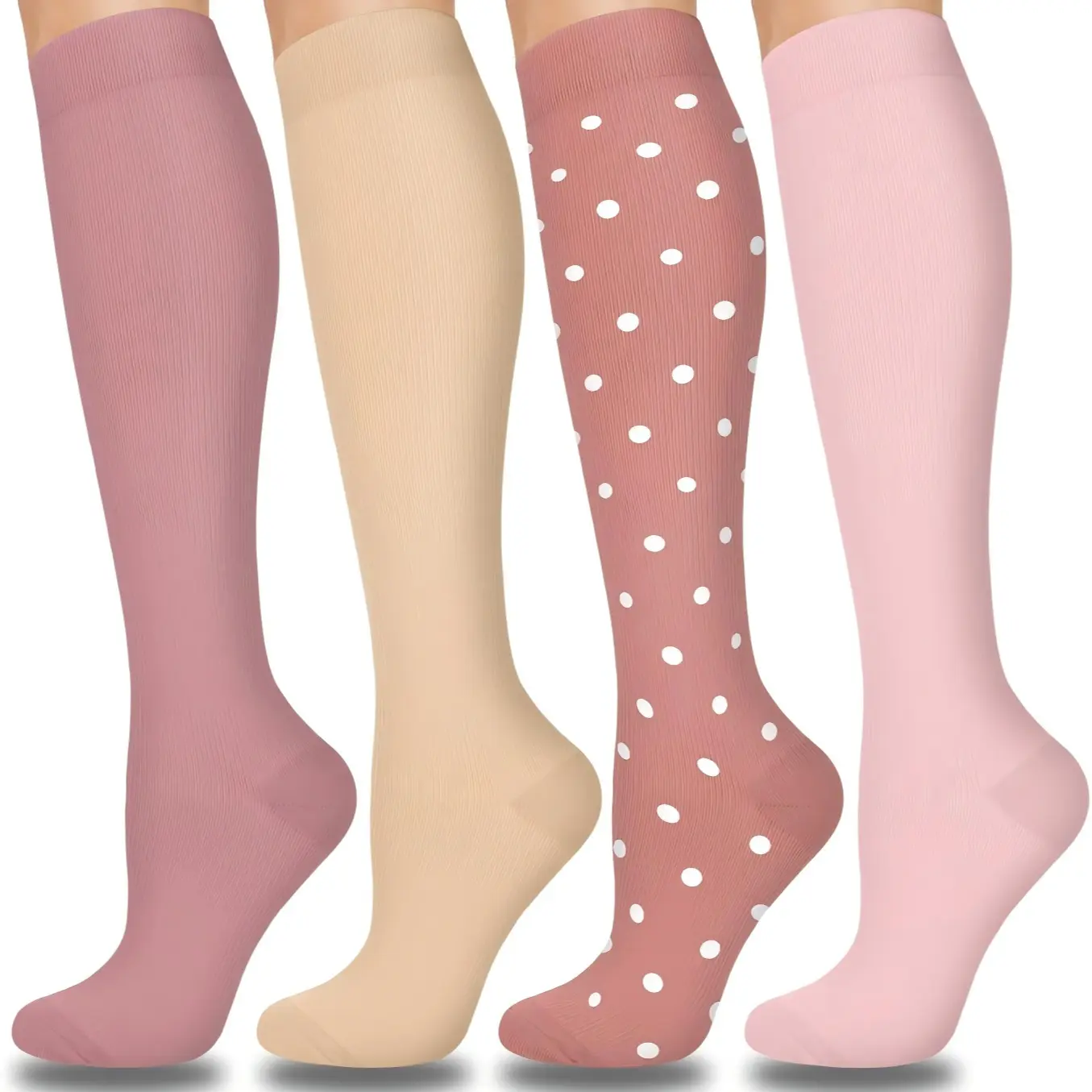 Pink Dots (4 pairs)