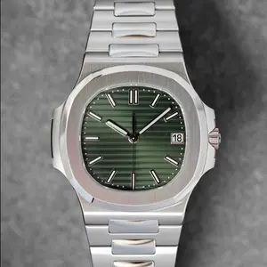 Mens Luxury Dressy Classy Business Green Automatic Steel Homage Watch