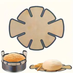 Non-Stick Silicone Bread Fermentation Baking Mat, Reusable Food Grade Round Dough Pad with Non-Slip Edges, Suitable for Zara Bread, Homemade Bread Molds