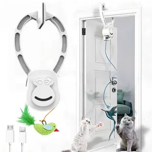 Electric Cat Toy     Interactive Pet Toy,  Rechargable Door Clip-on Design, Electric Cat Teaser, Stimulating Cat Toy,