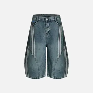 Aelfric Eden Stripe Deconstruction Barrel Longline Jorts