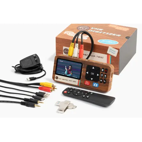 RVT 3.0 VHS to Digital Converter with 32GB USB & RCA/S-Video Cables