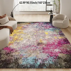 Abstract Art Modern Wind Area Carpet Machine Washable Home Decoration Sofa Tea Table Cushion Bedside Cushion Dining Table Cushion Kitchen Study Home Carpet Floor Cushion Abstract Rugs
