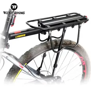 WEST BIKING Bike Racks Luggage Cycling Accessories Equipment Stand Footstock V Brake Disc Kickstand Mountain Bicycle Rear Rack Bicycle Parts