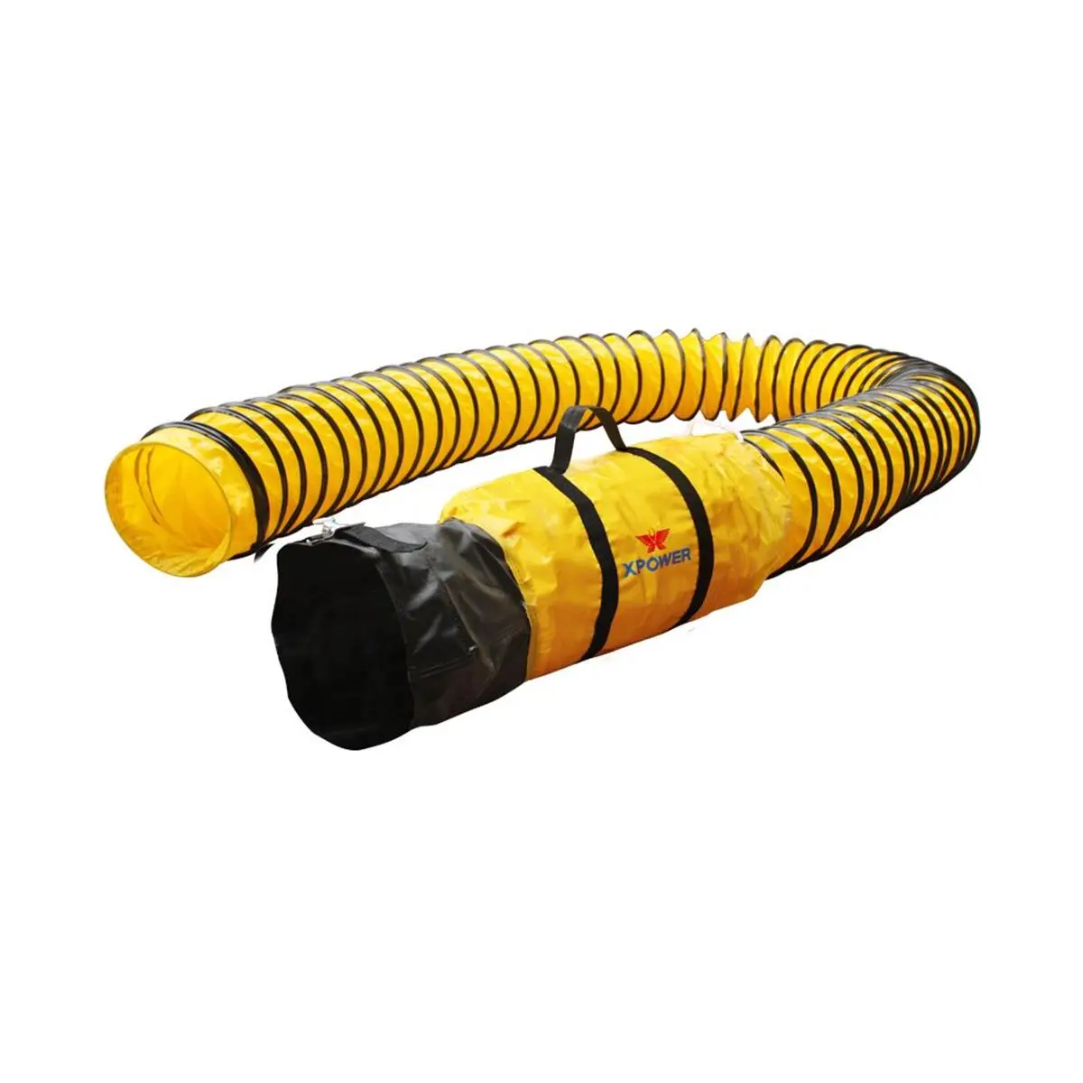 XPOWER 8DH15 8 in. 15 ft. Extra Flexible Ventilation PVC Duct Hose